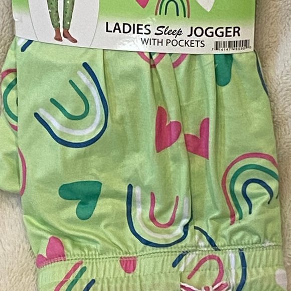 Briefly Stated Women’s Rainbow Sleep Joggers Pajama Lounge Pants Size XL NWT - Picture 4 of 5